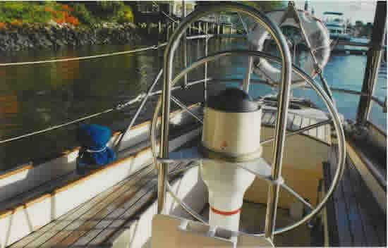 Geoff's yacht, Olive Pearl, Brisbane 1990s.