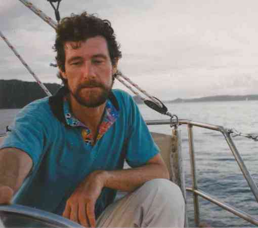 Geoff at the helm
